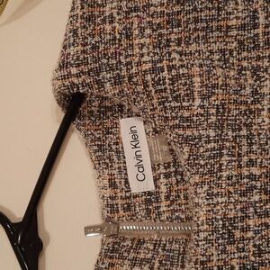 Calvin Klein Sz 10 Tweed Short Sleeve Dress
